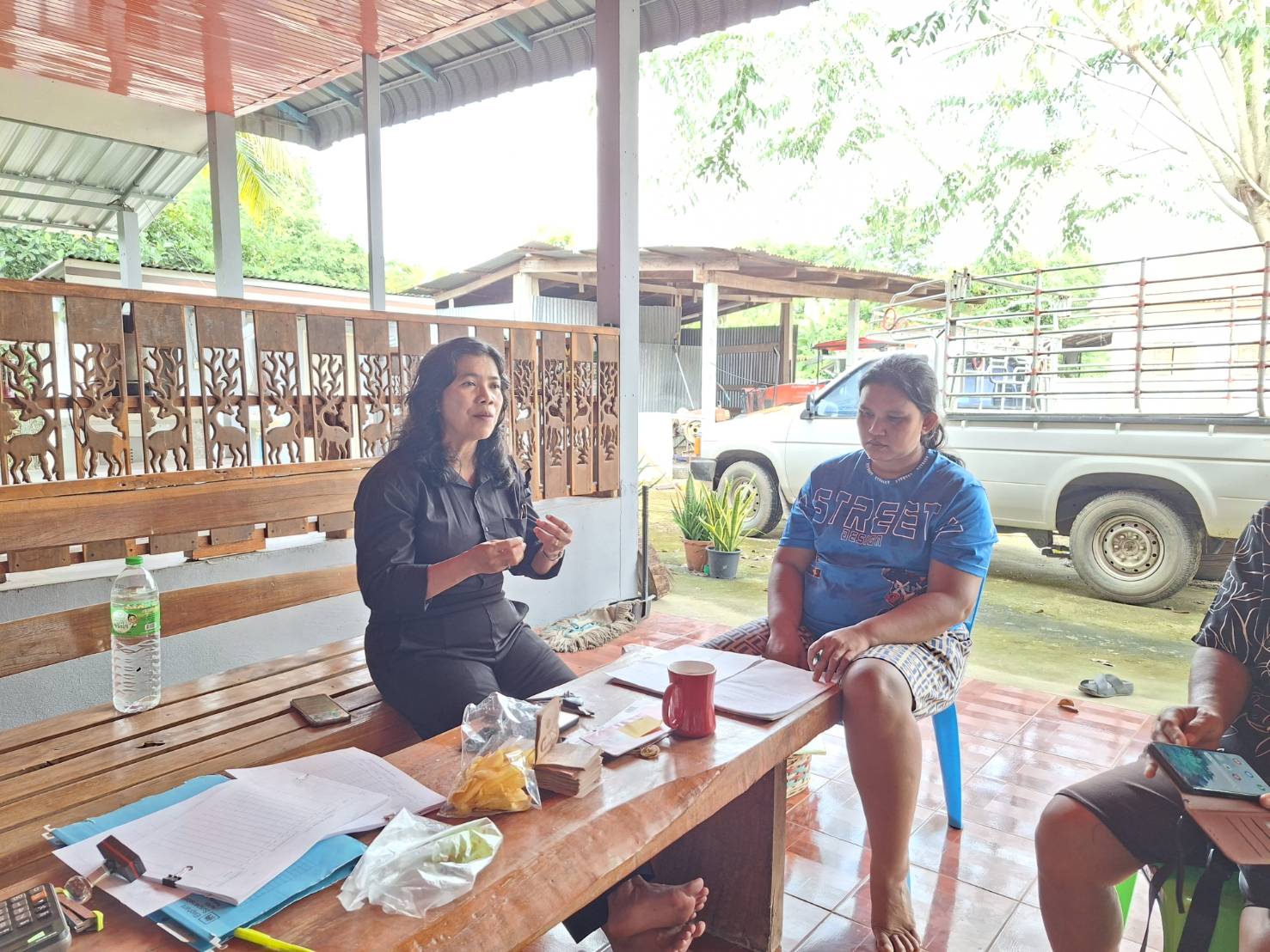 LKB Model  🎯(Learn-Knowledge-Best Practice)  พช.ลานกระบือ ร่วมประชุมโครงการแก้ไขปัญหาความยากจนบ้านช่องลม